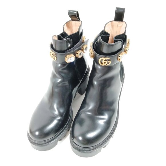 Gucci Boots Women Black Leather (calf) mon585-102925